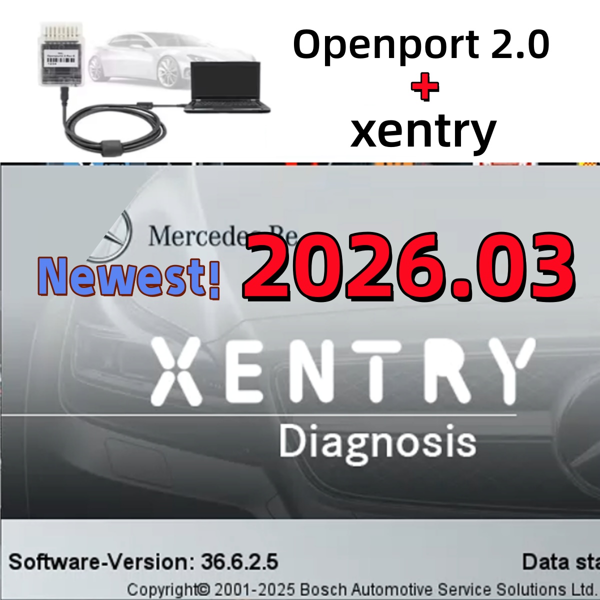 Auto Repair Shop Diagnostics - Xentry 2026.3 Software Completo Nuova Versione