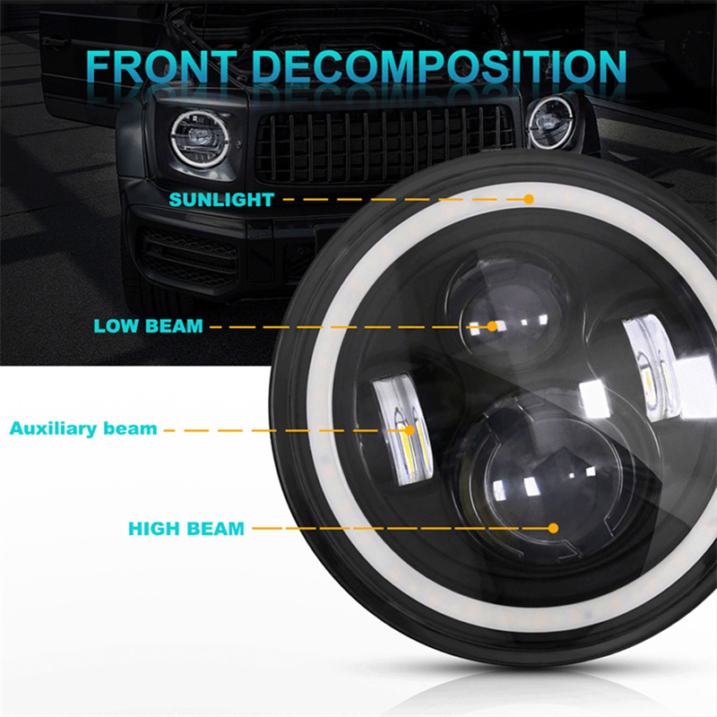 Faro LED da 7 pollici Bianco H - Headlight Aiming Tool recensione e prezzo